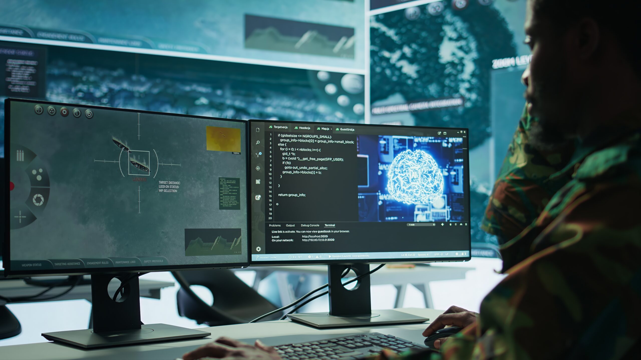 Cybersecurity expert oversees intelligence gathering through AI brain